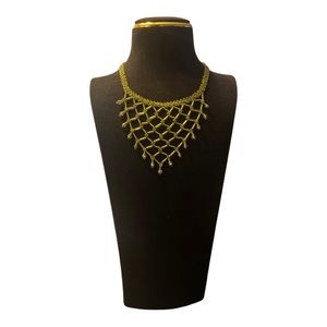 Green Seed Bead And Bugle Bead Choker necklace